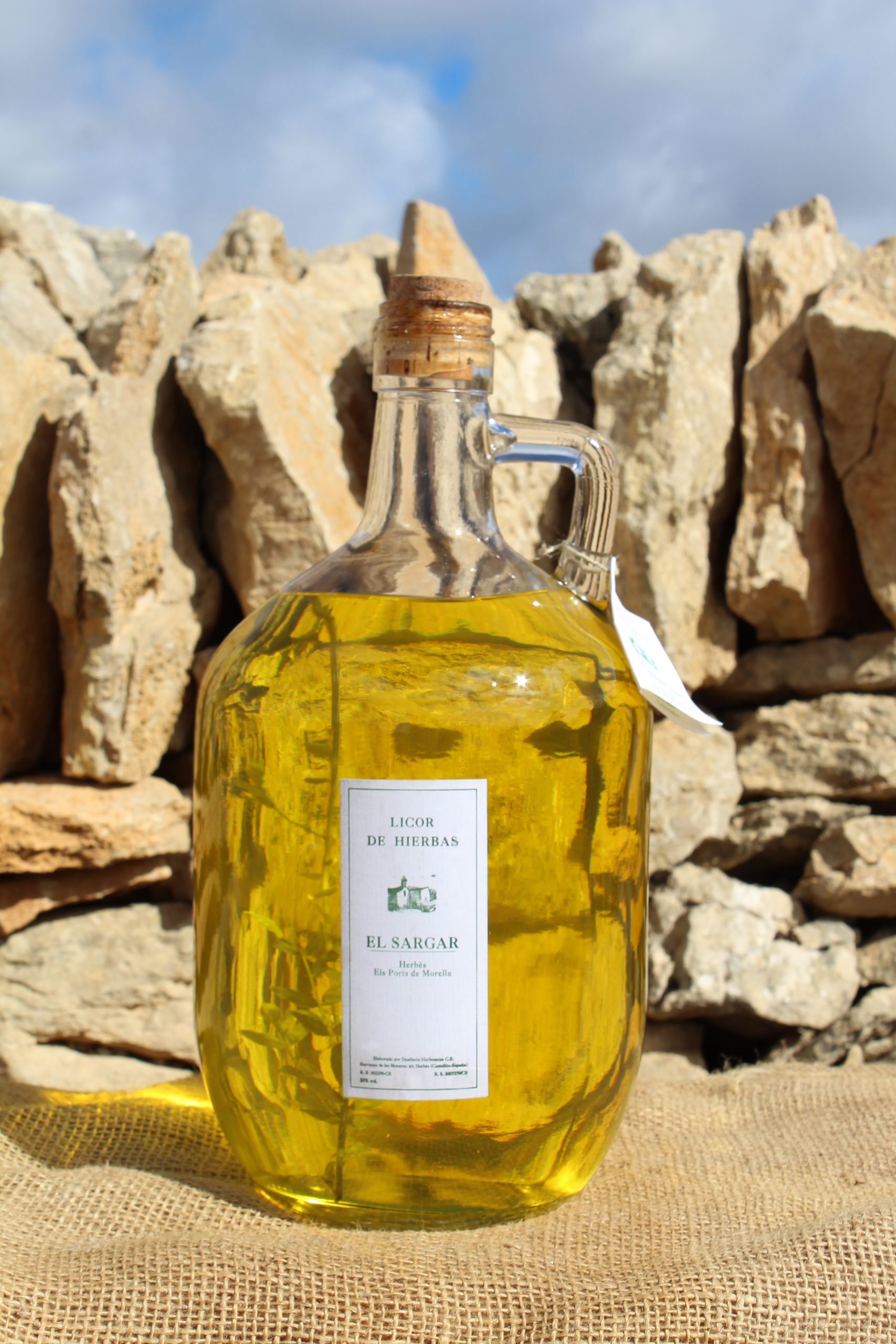 Garrafa de Licor de Hierbas – 3 Litros